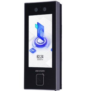 Controlo de acesso e presença PoE IP65 - Facial, Cartão EM, QR e PIN - 3.000 utilizadores | 150.000 registos - TCP/IP, WiFi, USB, RS485 e Wiegand - 4.5" Ecrã TFT sensível ao toque | Controlador integrado - iVMS-4200 | Hik-Connect