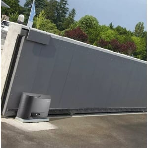 CROSS20VEI - Atuador para portões de correr até 2000 Kg para uso muito intensivo, motor trifásico com alimentação 230 Vac, painel de controle inverter LCU43A integrado e módulo receptor de rádio ZENRS 433 MHz (incluído) - versão com fins de curso magnétic