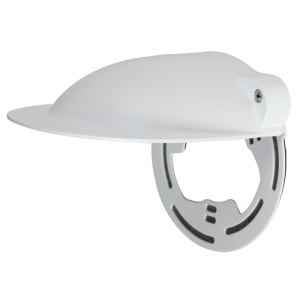 Cuerpo protector a lluvia - A cámaras cúpula - Adaptar a usar no exterior - Aluminio e SGCC - 127 x 129.3 x 147 mm - Color blanco