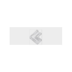 Curva 90º cravar FLAT IP20 2linhas 8mm