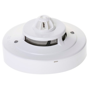 Detetor ótico-térmico convencional Wizmart - LED duplo de alarme para visualização 360º - Fabricado em material ABS resistente ao calor - Base não incluída - Certificado EN 54-5 e EN 54-7. -