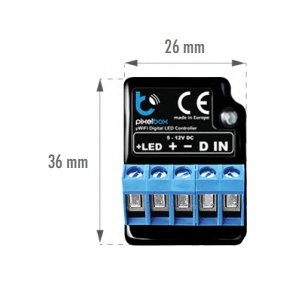 Digital LED RGB Systems Controller - 25W (5vdc) / 60W (12VDC) 5A - 1 Channel