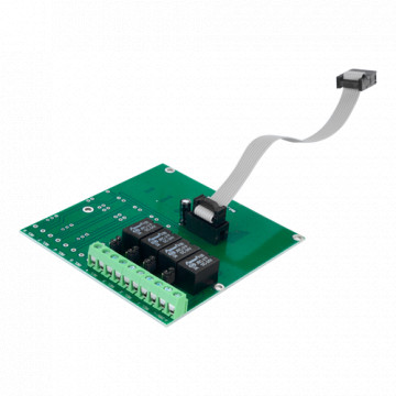 DMTECH Conventional Relay Module - 4 Relay Outputs - Up to 3a/125VAC or 3A/30VDC - Food from the center - compatible with DMTECH fire panels
