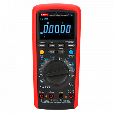 EBTN LCD-Digitalmultimeter – Verbindung zum PC zum Herunterladen von Daten – AC/DC-Messung: bei 1000 V und 10 A – Widerstands-, Kapazitäts- und Frequenzmessung – Temperaturmessung zwischen -40 °C~1000 °C – True RMS | Kontinuität des Summers | Diodentest