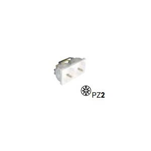 EFAPEL - 45192SAL TOMADA DUPLA SCHUKO C/OBTUR - 4 MÓD ALUMINA - 5603011636227