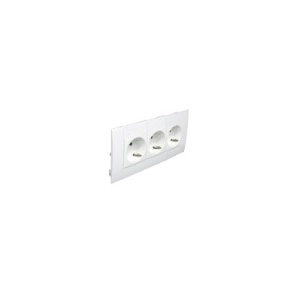 EFAPEL - 45243CVM Tripla Tom Schuko Mod L75 - 6 Red Mod - 5603011580339