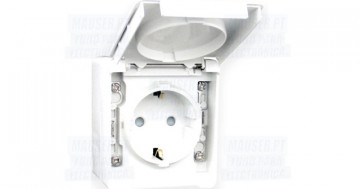 EFAPEL - 48132CBR TOMADA SCHUKO C/OBTURADOR BRANCA - 5603011062071