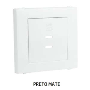 EFAPEL - 50674TPM CENTRO CARREG DUPLO USB TIPO A E TIPO C PM - 5603011647414