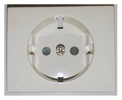 EFAPEL - 70632TMF SCHUKO CENTRE avec obturateur ivoire - 5603011043605