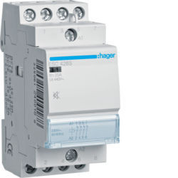 ESC426S - Contactor silencioso 25A, 4NF, 230V 2M HAGER EAN:3250612400188