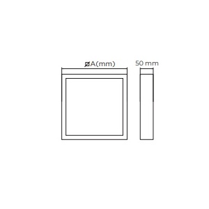 ESL5159CW – 100100400010 – QUADRATISCHES PROJEKT-LED-PANEL 60 W 4000 K WEISS