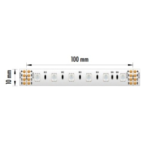 FITA LED HQS 14.4W 24V RGB IP33 5MT