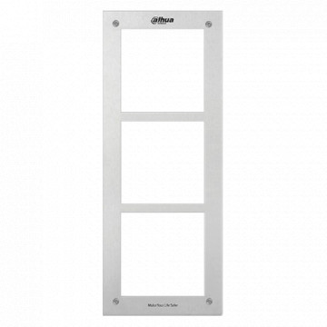 Front Panel - Specific for Video Partners - Compatible with XS -V2000E -M (x) modules - Triple Module - 369mm (AL) x 145mm (LG) x 11mm (PF) - Made of stainless steel