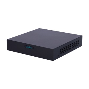 Gravador Uniarch NVR - 4 CH vídeo / 4 CH PoE - Largura de banda 64Mbps - HDMI Full HD e VGA - Resolução máxima 6Mpx - Suporta 1 disco rígido max.6 Tb
