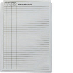 GZ06A - Jogo 10 bolsas A5 autocolante p/gamma HAGER EAN:3250613060503