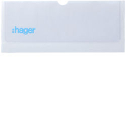 GZ07A - Beca etiqueta engomada p/Gama HAGER Ean:3250613060510
