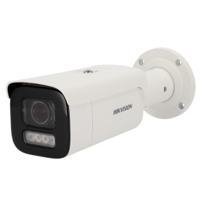 Hikvision - Bullet Camera IP Pro - Résolution 8 MPX (3840x2160) | Poe + | AUDIO - LECLE VARIFOCALE 2,8 ~ 12 mm | Alarmes | ColorVu - Lumière hybride 60 m | Détection de mouvement 2.0 - ACUSENSE | Reconnaissance faciale | IP67, IK10