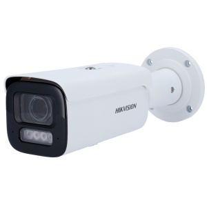 Hikvision Bullet IP Chamber Pro - Résolution 6 MP | Lentille motorisée 2,8 à 12 mm - Alarmes | Audio | MicroSD - Plage lumineuse hybride 60 m | Poe + - Détection de mouvement 2.0 | WDR 130 DB - ACUSENSE | Détection du visage