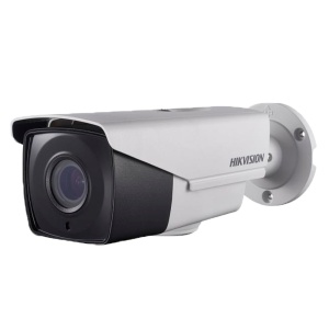 Hikvision - Câmara Bullet HDTVI Gama PRO - Resolução 1080p (1920x1080) | Ultra Low Light - Lente motorizada 2.8~12 mm | IR 80 m - Alimentação sobre cabo coaxial PoC - Impermeável IP67