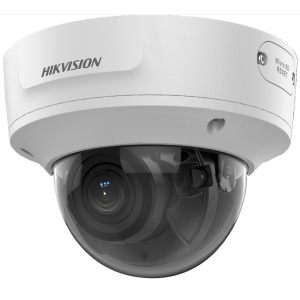 Hikvision - Cámara domo IP gama PRO - Resolución de 8 megapíxeles (3840x2160) - Lente varifocal motorizada de 2,8~12 mm - Alcance IR de 40 m | Detección de movimiento 2.0 - AcuSense | Detección facial | Alarmas | Audio