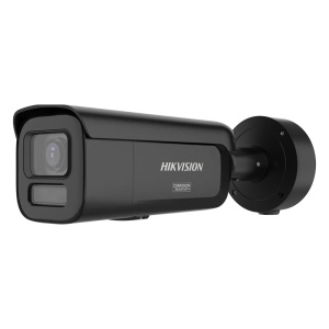 Hikvision câmara IP Bullet gama PRO ColorVu3.0 - Resolução 6 MPx | Lente 2.8 mm - ColorVu3.0: imagem a cores HIKAI-ISP F1.0 1/1.8" - Alarmes | Microfone duplo | Luz híbrida até 60m - AcuSense3.0 | Luz de dissuasão policial - PoE+ | Grau de proteção IP67,