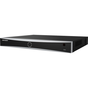 Hikvision Gama PRO - Gravador NVR 8 CH IP | 32 MP - Largura de banda 128 Mbps | Suporta 2 discos rígidos - AcuSense | Reconhecimento facial | ANPR - HDMI 8K, VGA | Alarmes | Áudio bidirecional - AcuSeek, pesquisa baseada em texto até 8CH