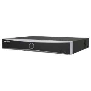 Hikvision - Gama PRO - Gravador NVR 8 CH IP - Resolução máxima 12Mpx@1ch | Audio - Largura de banda 80 Mbps | Suporta 1 disco rígido - Deteção de movimento 2.0 | Reconhecimento facial