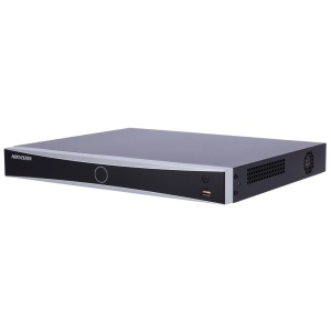 Hikvision gravador NVR 16 CH IP gama PRO - Resolução máxima 12Mpx@2ch - Largura de banda 160 Mbps - Alarmes | Áudio - AcuSense | 2 HDD - Deteção de movimento 2.0 | Reconhecimento facial