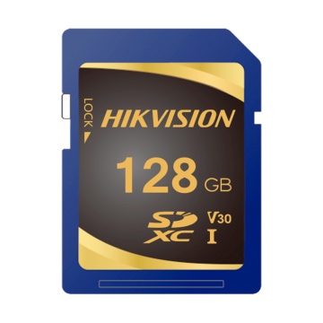 Hikvision-Speicherkarte – Kapazität 128 GB – Klasse 10 | Schreibgeschwindigkeit 85 MB/s – Bis zu 3000 Schreibzyklen – Lesegeschwindigkeit 95 MB/Schreiben 85 MB/s – SDXC-Format
