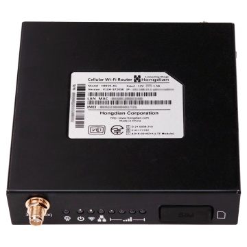 Hongdiano - Enrutador Industrial 4G - 2 puertas Éternet RJ45 10/100 - Ranura a tarjeta SÍ 4G/3G - Instalación na muro ou na mesa - Wi-Fi 802.11b/g/n 2.4GHz