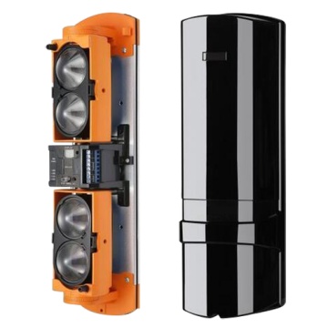 Infrared Barrier Detector - Cabbada | 4 beams of light | And and or - range max. Detection 250/750 m - High configuration capacity - Tamper | Relay Exit | LED Display - Food 12 ~ 24VDC/VAC