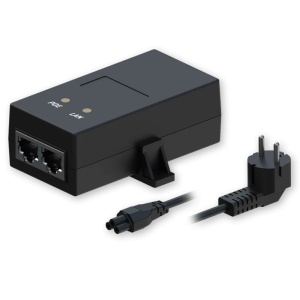 Injetor PoE passivo - Entrada/Saída RJ45 10/100/1000 Mbps - 24V 1A - Distância máxima 100 m - Compatível com TK-PR1ICA70 e TK-PR1IC970 - Estabilizado e protegido