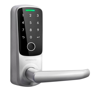 Intelligent Lock Anviz Ultraq - Impression numérique, broche et application - 50 utilisateurs | WiFi et Bluetooth - Autonoma 4 X AA Batteries - U -Tec Mobile App | Cloud Ultraloq Air - Ajustement pour IP65 extérieur