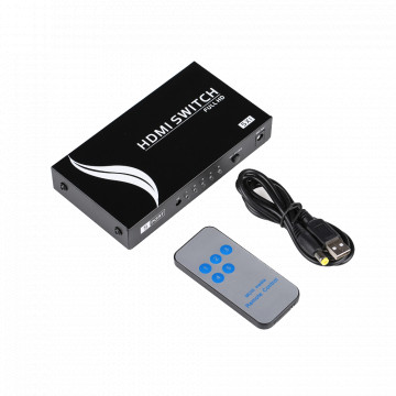 Interrupteur HDMI - 5 HDMI Entrée - 1 Sorties HDMI - jusqu'à 4K * 2K @ 60Hz - DC 5 V Power