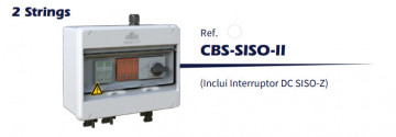 JSL Quadro de proteção combinada para instalações solares fotovoltaicas DC com interruptor DC SISO-Z (2 Strings) Preço por Un.