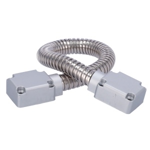Kabeldurchführung für Türen – Flexibler Schlauch mit 16 mm Durchmesser – Metallmaterial – Schützt Kabel vor Beschädigung – Geeignet für alle Arten von Türen – Maße 500 (H) x 40 (B) x 23 (T) mm
