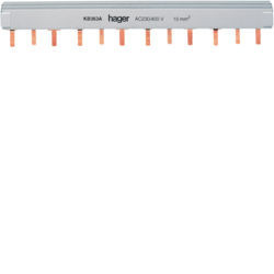 KB363A - Pente de lig. 3P 63A (pont.) 10mm² 12M HAGER EAN:3250613720117