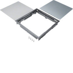 KDQ08127011 - Cubrir aleta. Manojo Cuádruple 294x294 12mm Gris HAGER Ean:4012002247273
