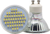LDGU1045120CE - LED GU10 4.5W 120º SMD Br. Hot 3200k
