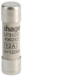 LF312g - Fuse 10x38 GG 12A 500V HAGER EAN: 3250614062421