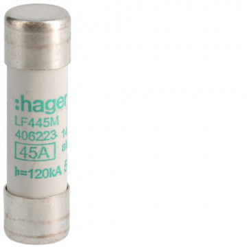 LF445m - Fuse 14x51 AM 45A 500V HAGER EAN: 3250614062230