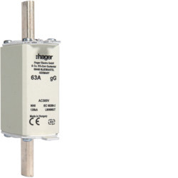 LNH0063T - NH0 GG 63A 500V knife fuse