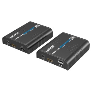 Matriz de señal HDMI IP - Permite NxM - Resolución 4K - Incluye 1 transmisor y 1 receptor - Función KVM