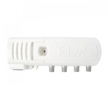 MATV 1E apartment amplifier/(2S+TV) "F" 47 ... 694mhz g.20/12db vs.106dbµV (blister t1)