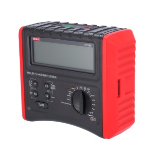 Medidor de instalações multifunções - Ecrã LCD de 9999 contas - Resistência do isolamento e medição da continuidade - Medição da impedância da linha e do laço - Teste RCD | Teste RCD de rampa - Teste de sequência de fases