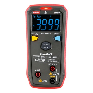 Multímetro digital de bolso - Medição de tensão em DC e AC até 600V - Medição de intensidade DC e AC até 10A - Medição de resistência e capacitância - Verdadeira função RMS | NVC - Buzzer para teste de continuidade
