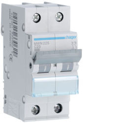 MWN225 - Interruttore automatico 2P 25A C 3kA 2M HAGER EAN:3250614330629