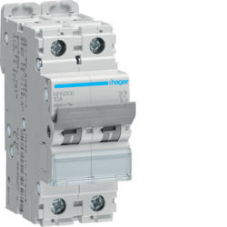 NRN200 - Breaker 2p 0.5a C 25K 2m HAGER EAN: 3250614644931
