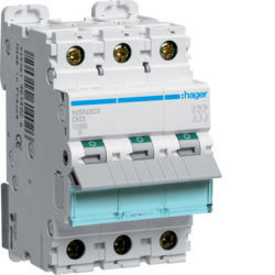 NSN303 - Breaker 3P 3A D 25K 3M HAGER EAN: 3250614646317