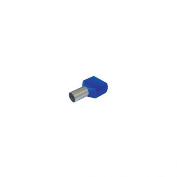 OFTCS13 - Doppelspitze isoliert 2 x 16,0 mm Blau (100 UN) Omnium Electric
